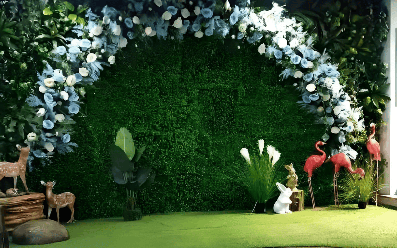 Events 8 artificial grass and green wall decoration for event backdrop