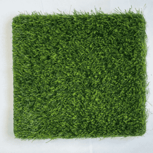 artificial grass tiles square green synthetic lawn mat on white background