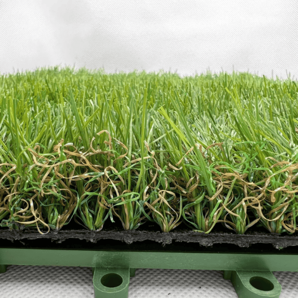 artificial grass tiles with realistic texture and durable backing suitable for various outdoor applications