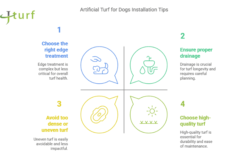 Why Artificial Grass Is a Great Option for Dogs: A Pet-Friendly Choice 2 artificial turf for dogs installation tips proper drainage edge treatment high quality turf easy maintenance outdoor pet space