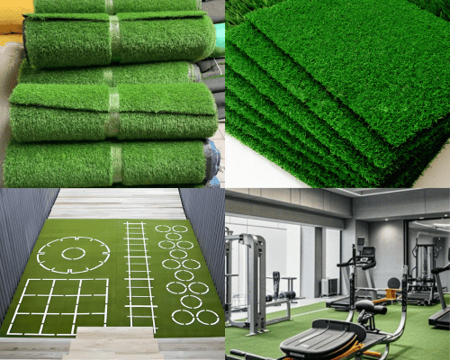 Gym 2 artificial turf gym rolls durable synthetic grass for fitness facilities