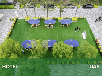 Commercial 18 commercial artificial grass for hotel outdoor area offering low-maintenance