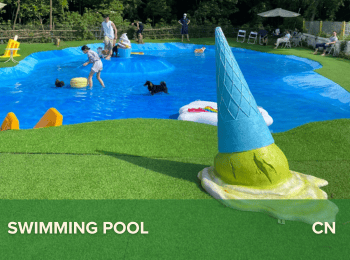 Commercial 20 commercial artificial grass for swimming pool providing vibrant green space