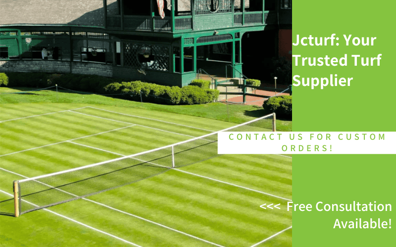 green grass tennis court with net professional tennis facility lush playing surface traditional turf for sports