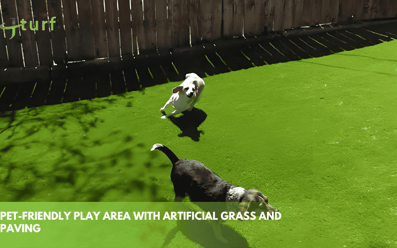 Más de 30 ideas de césped artificial y pavimentación para elevar cualquier espacio exterior en 2025 7 pet friendly play area with artificial grass and pavingg dogs playing on turf