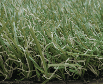 Residential 8 soft residential artificial grass with beige thatch and spring green