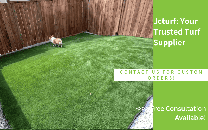 Patio trasero de césped artificial para mascotas con césped de bajo mantenimiento y área de juego para perros