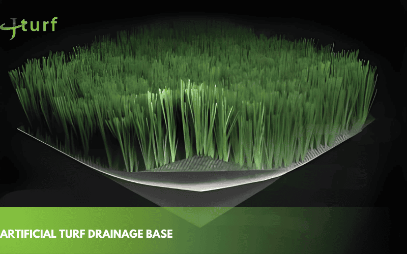Does Artificial Turf Drain Well? Everything About Turf Drainage Systems 1 cross section of artificial turf with layered drainage base for sports field use