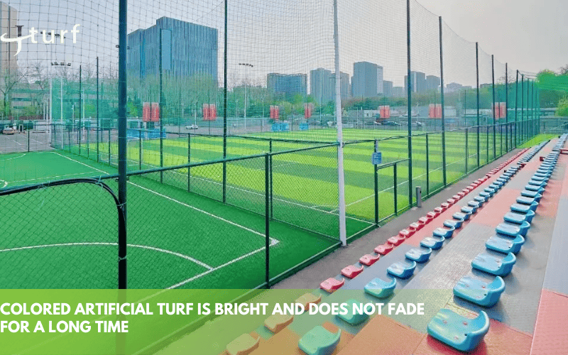 Creative Colored Turf Football Fields to Elevate Your Venue 1 football field with synthetic grass and seating area outdoor sports facility professional grade turf for games