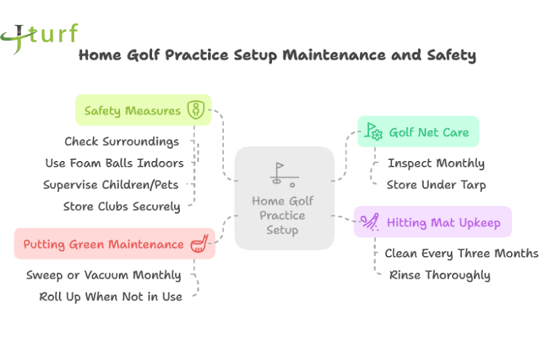 How to Create a Home Golf Practice Setup: Step-by-Step Guide 3 home golf putting green maintenance and turf care tips