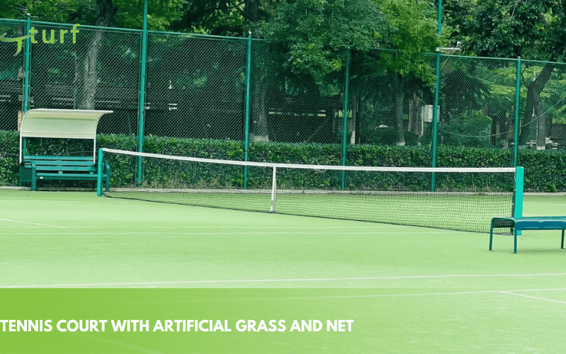 How Much Does an Artificial Grass Tennis Court Cost? 1 professional grade artificial grass tennis court outdoor sports surface