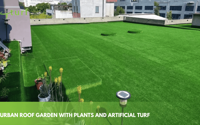 Outdoor Artificial Grass: Benefits, Cost, and Lifespan Explained 1 synthetic grass green roof landscape installation urban commercial building low maintenance