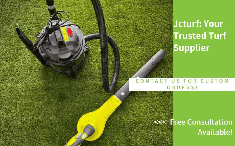 Artificial grass vacuum cleaner with hose used for turf maintenance and dust removal