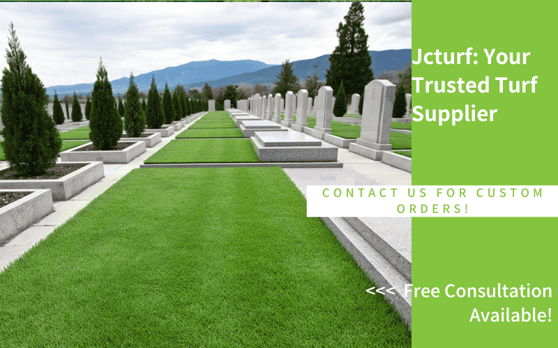 artificial grass for cemetery landscaping