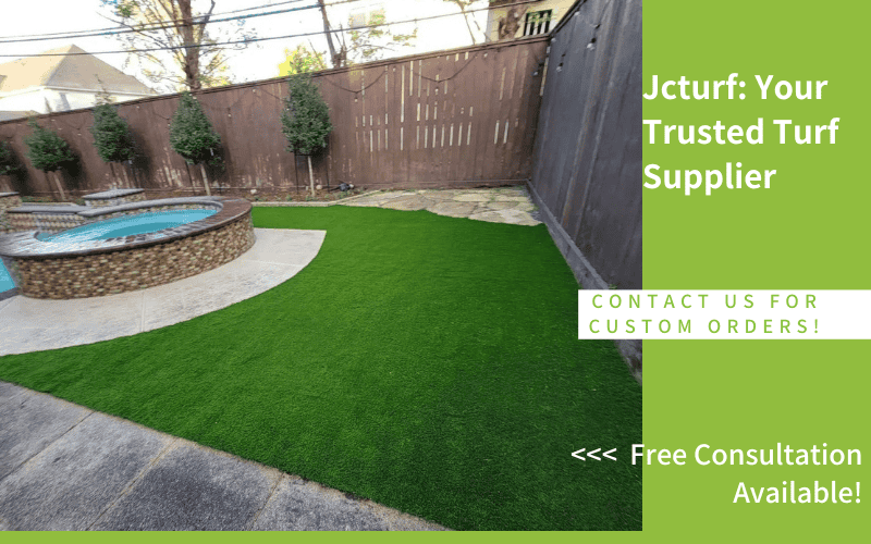 design artificial grass around pool