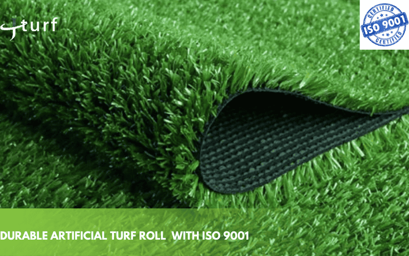Muestra de rollo de césped artificial duradero para usos múltiples