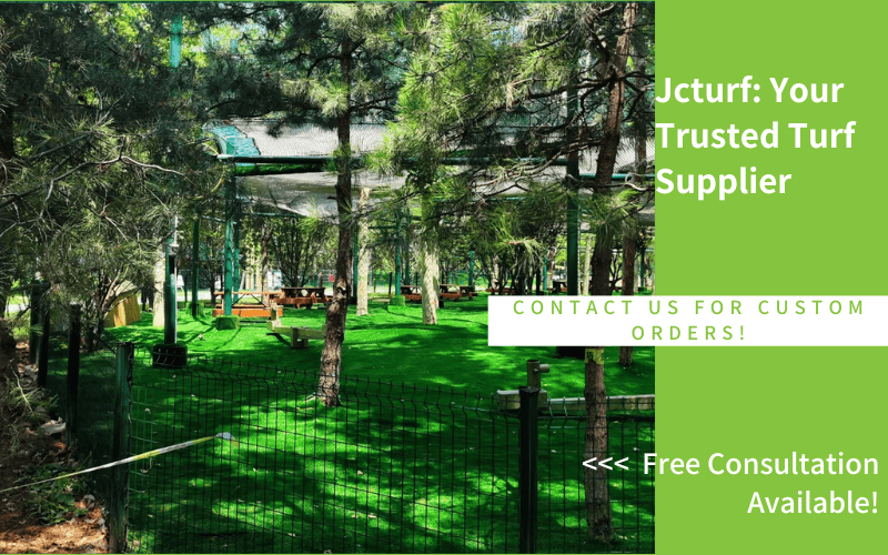 multi purpose artificial grass dog park under tree shade for outdoor recreational use