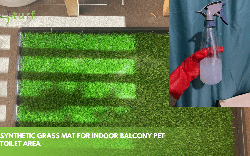 synthetic grass mat for indoor balcony pet toilet area