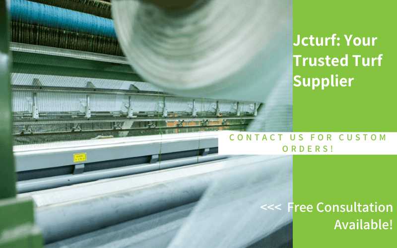 synthetic turf production machine with jcturfsupplier promotion