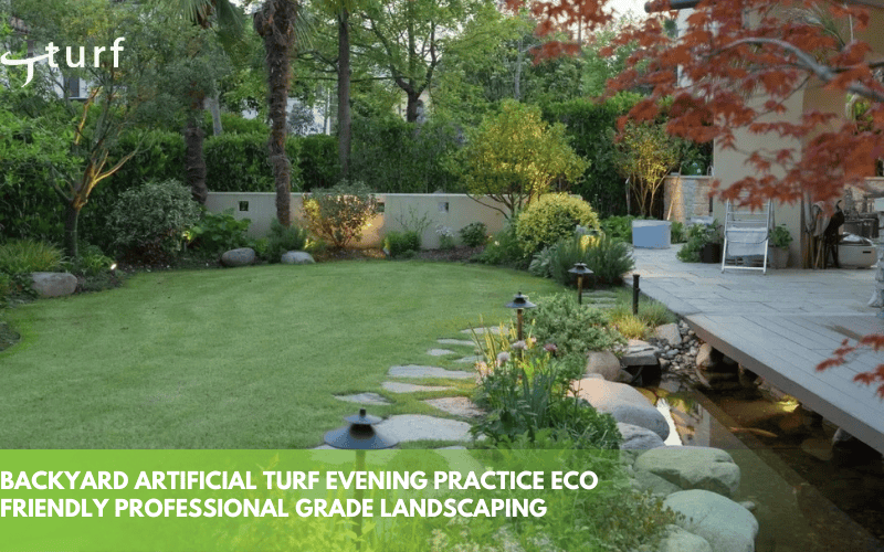 backyard artificial turf evening practice eco friendly professional grade landscaping