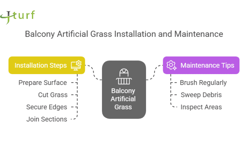 balcony artificial grass installation guide