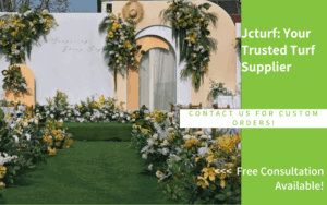 decorative artificial turf for weddings