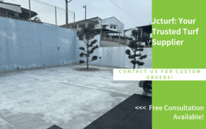 installing artificial grass on concrete backyard surface