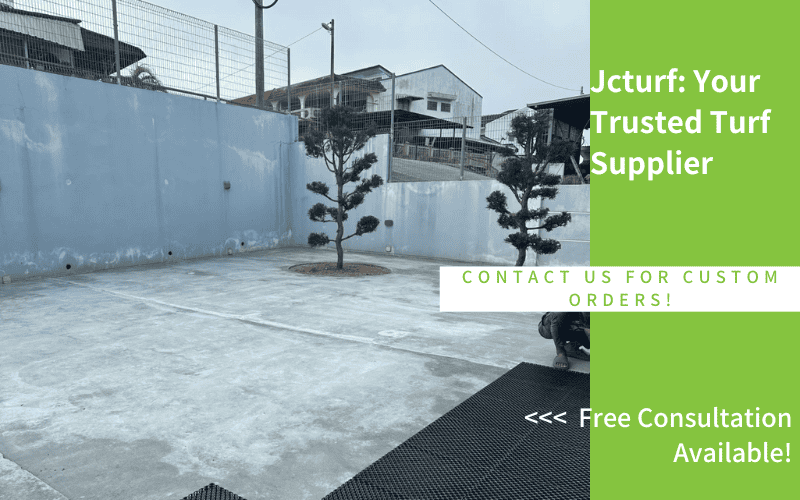 installing artificial grass on concrete backyard surface