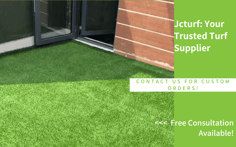 municipal artificial grass installed on a small balcony area