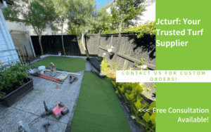 Instalación de putting green residencial con césped artificial