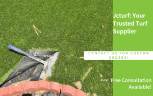 seaming artificial turf with tools during installation