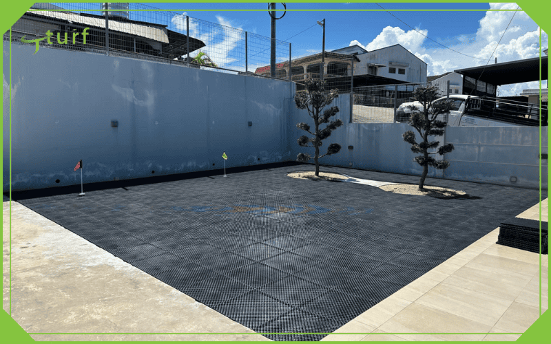 shock pad base layer for artificial grass installation