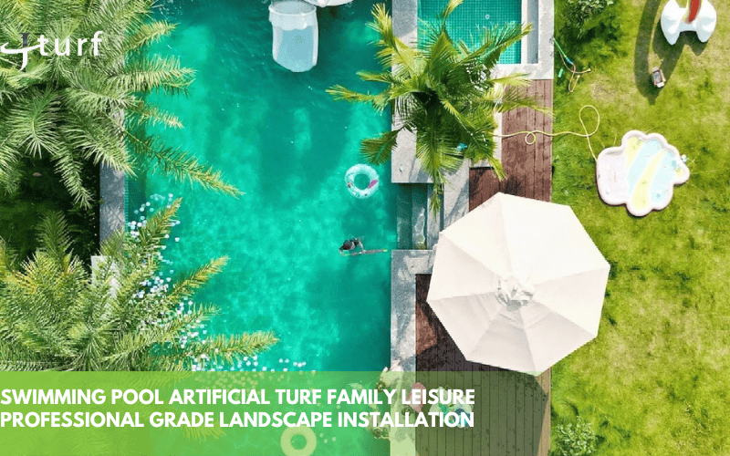 swimming pool artificial turf family leisure professional grade landscape installation